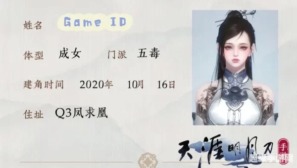 天涯明月刀身份选择