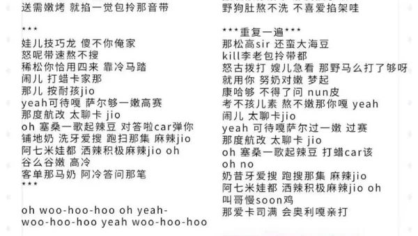 蝴蝶少女歌词分配